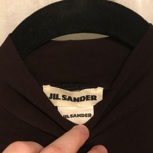 Dark brown Jil Sander Small/Medium mock turtleneck